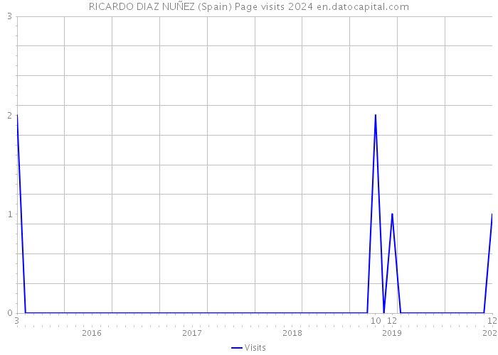 RICARDO DIAZ NUÑEZ (Spain) Page visits 2024 