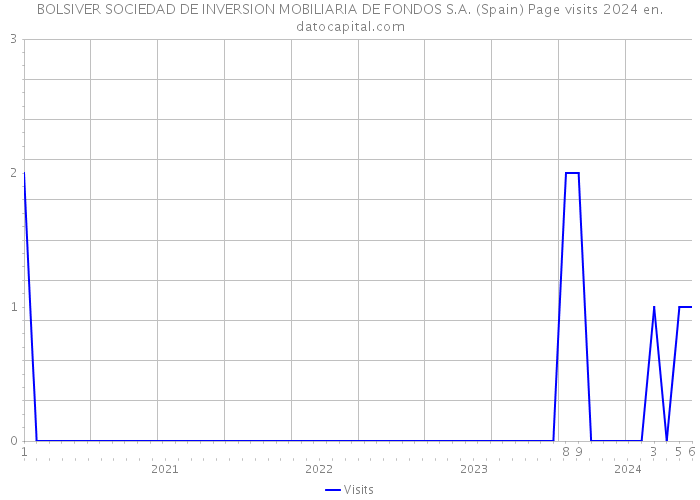 BOLSIVER SOCIEDAD DE INVERSION MOBILIARIA DE FONDOS S.A. (Spain) Page visits 2024 