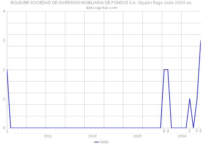 BOLSIVER SOCIEDAD DE INVERSION MOBILIARIA DE FONDOS S.A. (Spain) Page visits 2024 