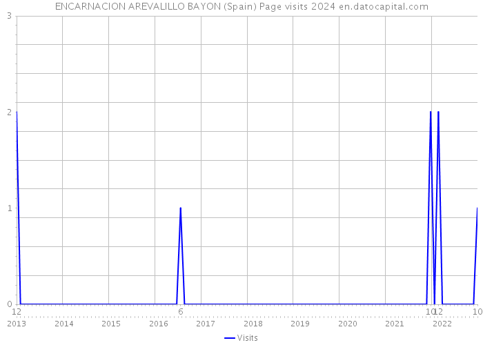 ENCARNACION AREVALILLO BAYON (Spain) Page visits 2024 