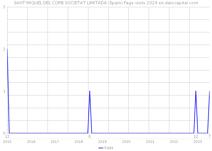 SANT MIQUEL DEL CORB SOCIETAT LIMITADA (Spain) Page visits 2024 