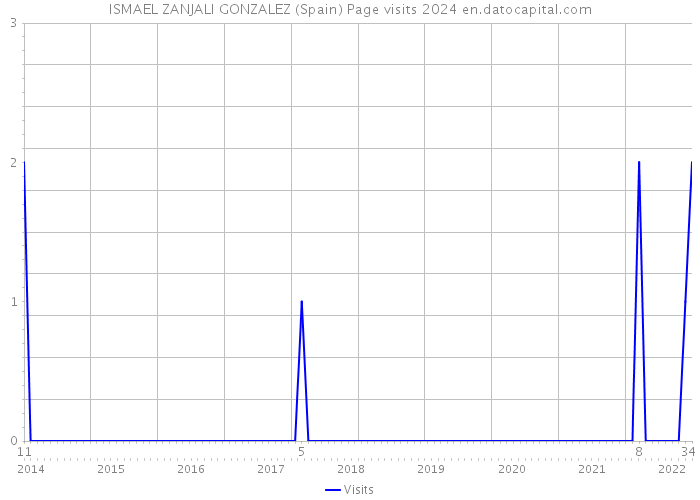 ISMAEL ZANJALI GONZALEZ (Spain) Page visits 2024 