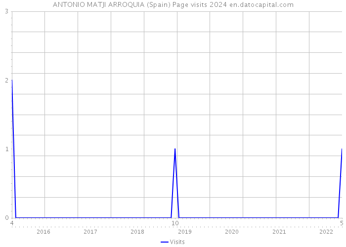 ANTONIO MATJI ARROQUIA (Spain) Page visits 2024 