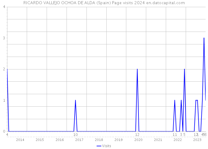 RICARDO VALLEJO OCHOA DE ALDA (Spain) Page visits 2024 