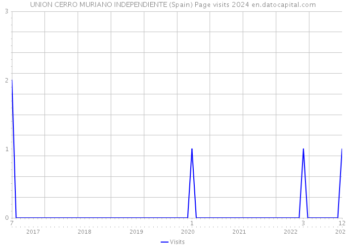 UNION CERRO MURIANO INDEPENDIENTE (Spain) Page visits 2024 