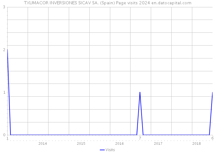 TXUMACOR INVERSIONES SICAV SA. (Spain) Page visits 2024 