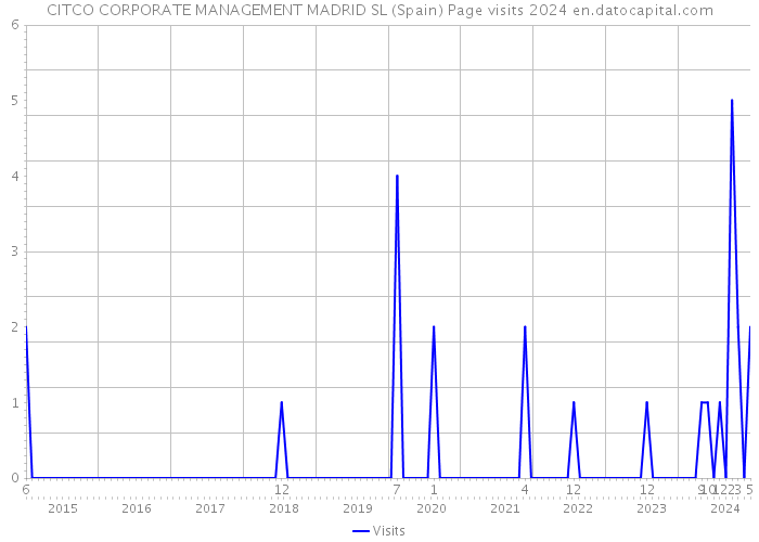 CITCO CORPORATE MANAGEMENT MADRID SL (Spain) Page visits 2024 