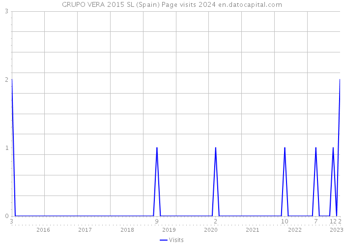 GRUPO VERA 2015 SL (Spain) Page visits 2024 