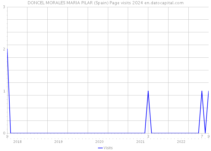 DONCEL MORALES MARIA PILAR (Spain) Page visits 2024 