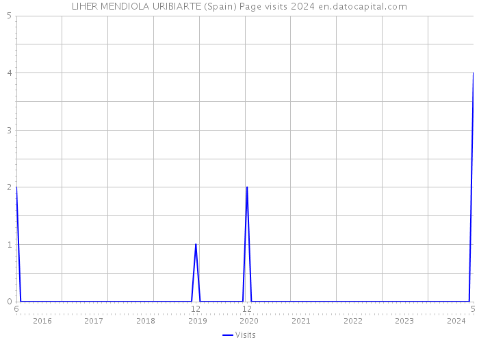 LIHER MENDIOLA URIBIARTE (Spain) Page visits 2024 