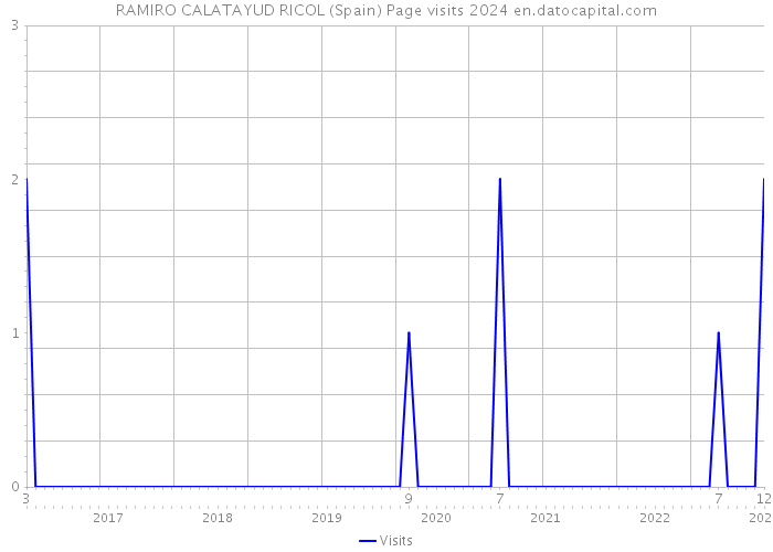 RAMIRO CALATAYUD RICOL (Spain) Page visits 2024 