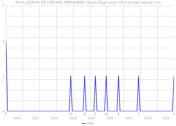 RAUL LADRON DE GUEVARA HERNANDEZ (Spain) Page visits 2024 