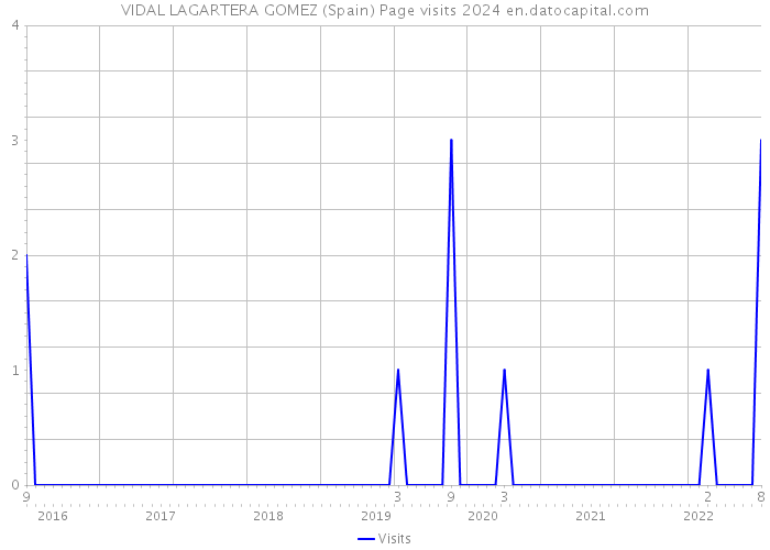 VIDAL LAGARTERA GOMEZ (Spain) Page visits 2024 