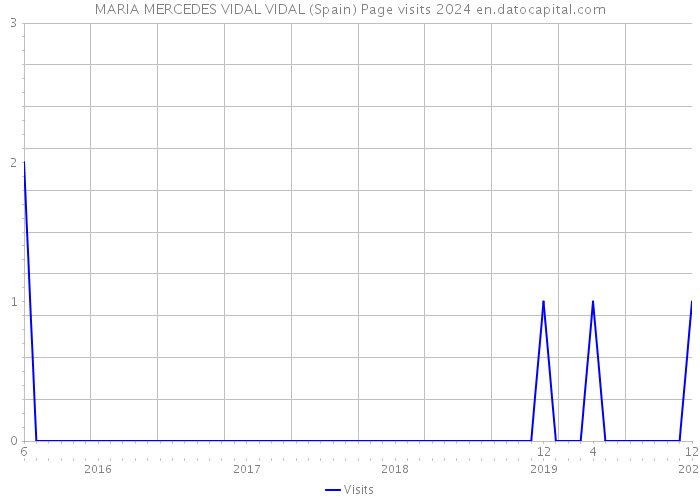 MARIA MERCEDES VIDAL VIDAL (Spain) Page visits 2024 