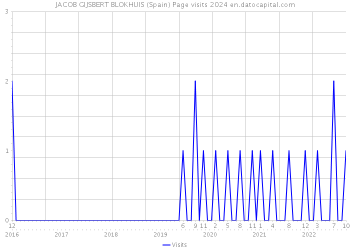 JACOB GIJSBERT BLOKHUIS (Spain) Page visits 2024 