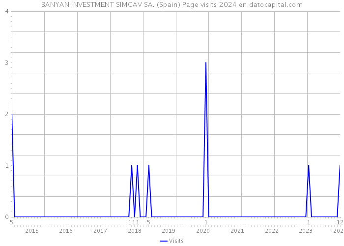 BANYAN INVESTMENT SIMCAV SA. (Spain) Page visits 2024 