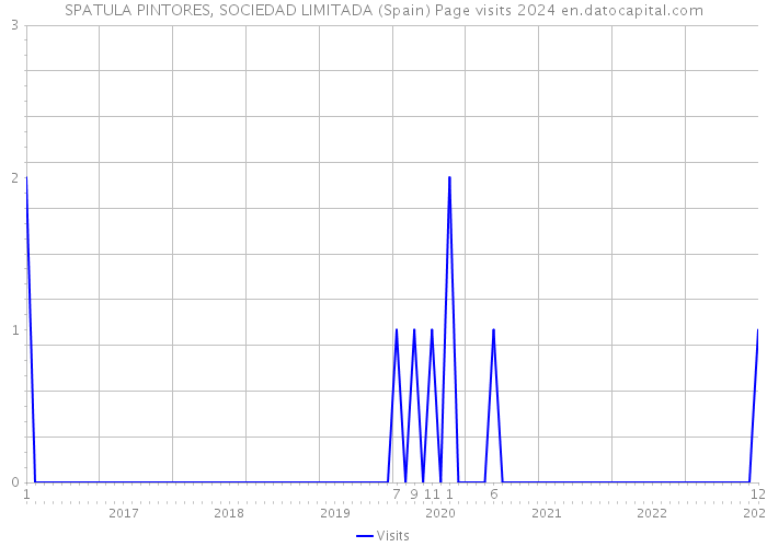 SPATULA PINTORES, SOCIEDAD LIMITADA (Spain) Page visits 2024 