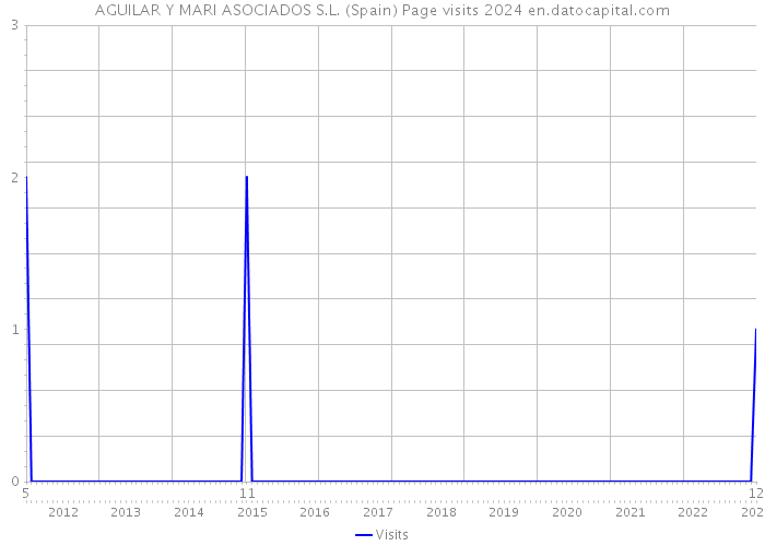 AGUILAR Y MARI ASOCIADOS S.L. (Spain) Page visits 2024 