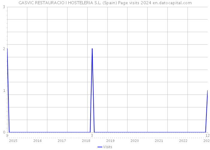 GASVIC RESTAURACIO I HOSTELERIA S.L. (Spain) Page visits 2024 