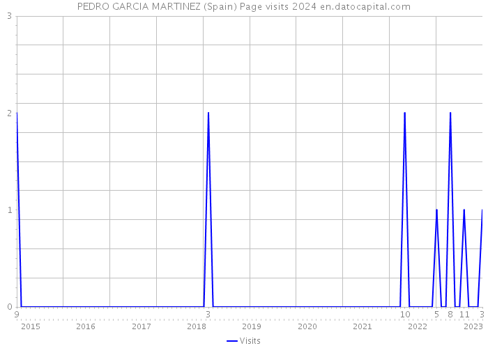 PEDRO GARCIA MARTINEZ (Spain) Page visits 2024 