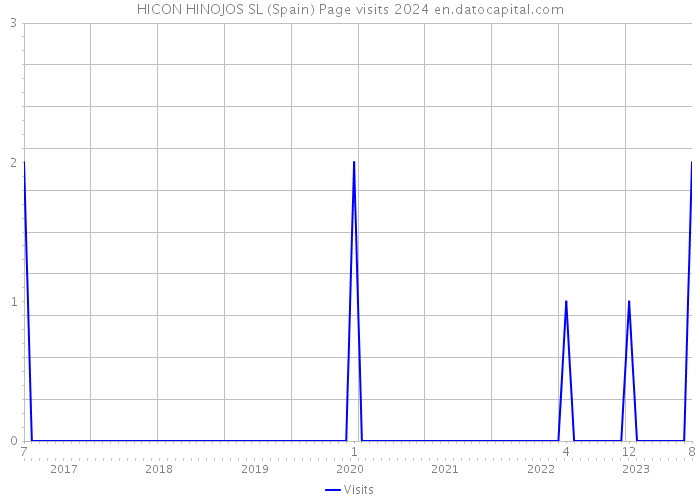 HICON HINOJOS SL (Spain) Page visits 2024 