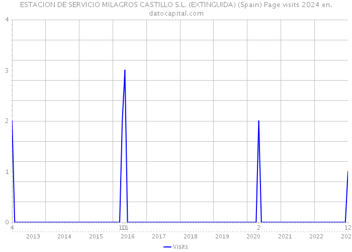 ESTACION DE SERVICIO MILAGROS CASTILLO S.L. (EXTINGUIDA) (Spain) Page visits 2024 