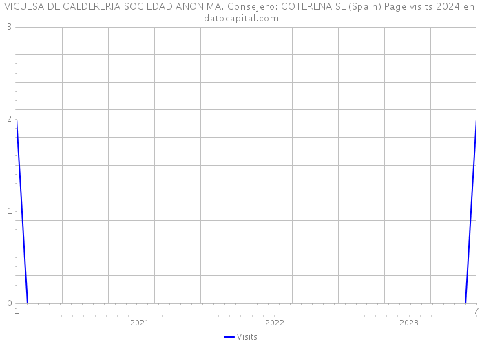 VIGUESA DE CALDERERIA SOCIEDAD ANONIMA. Consejero: COTERENA SL (Spain) Page visits 2024 