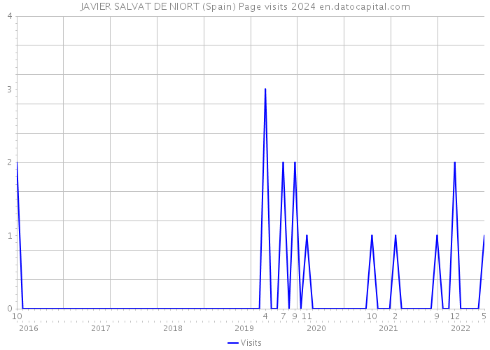 JAVIER SALVAT DE NIORT (Spain) Page visits 2024 