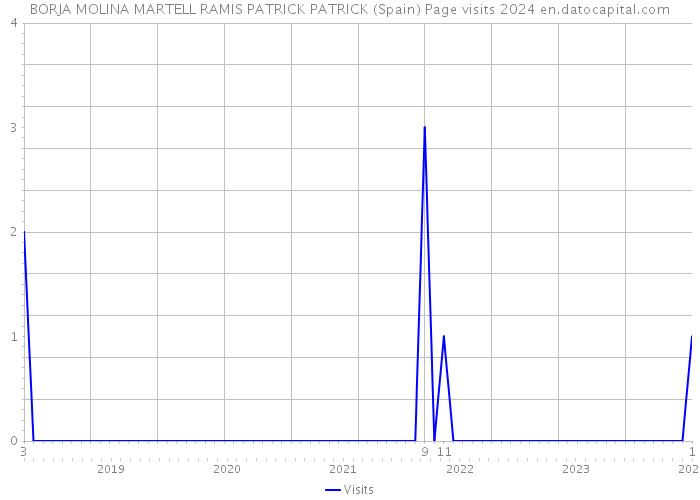 BORJA MOLINA MARTELL RAMIS PATRICK PATRICK (Spain) Page visits 2024 