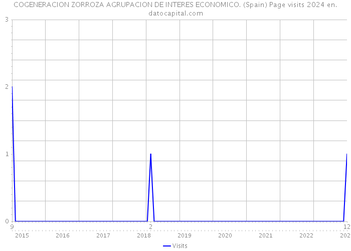 COGENERACION ZORROZA AGRUPACION DE INTERES ECONOMICO. (Spain) Page visits 2024 