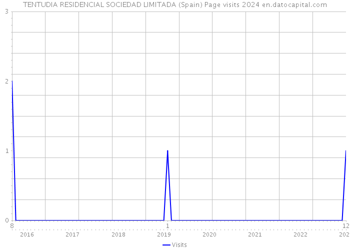 TENTUDIA RESIDENCIAL SOCIEDAD LIMITADA (Spain) Page visits 2024 