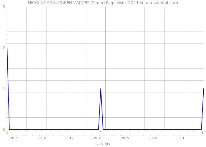NICOLAS ARANGUREN GARCES (Spain) Page visits 2024 