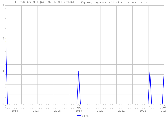 TECNICAS DE FIJACION PROFESIONAL, SL (Spain) Page visits 2024 