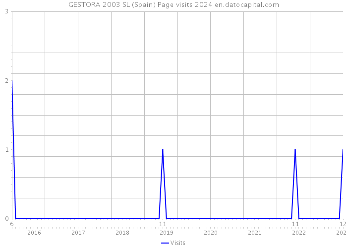 GESTORA 2003 SL (Spain) Page visits 2024 