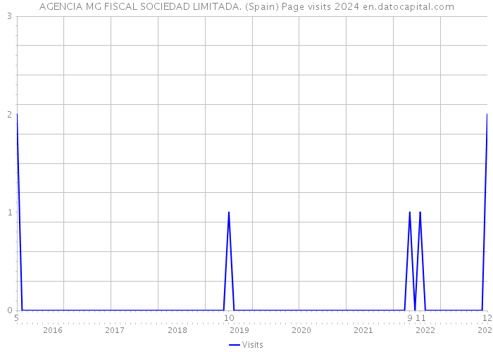 AGENCIA MG FISCAL SOCIEDAD LIMITADA. (Spain) Page visits 2024 