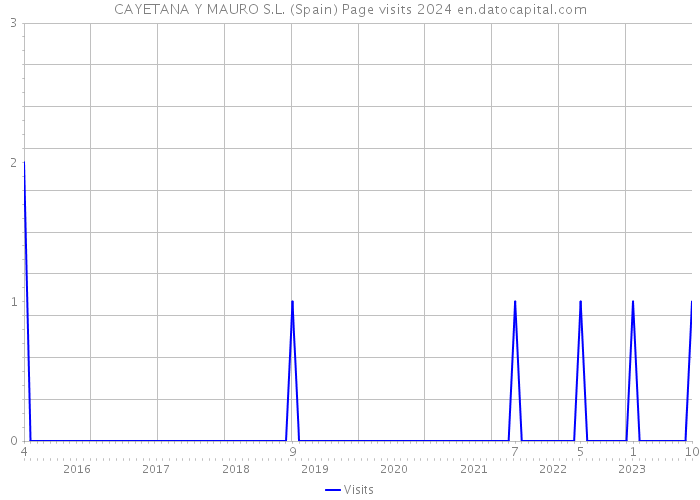 CAYETANA Y MAURO S.L. (Spain) Page visits 2024 