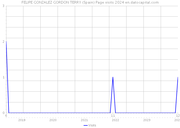 FELIPE GONZALEZ GORDON TERRY (Spain) Page visits 2024 