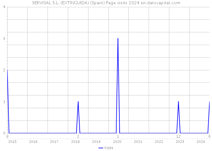 SERVISAL S.L. (EXTINGUIDA) (Spain) Page visits 2024 