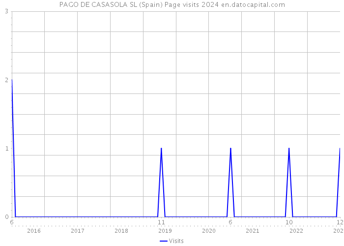 PAGO DE CASASOLA SL (Spain) Page visits 2024 