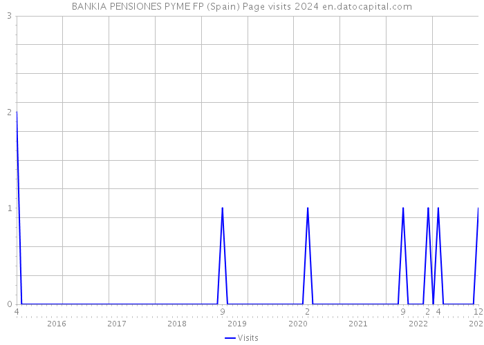 BANKIA PENSIONES PYME FP (Spain) Page visits 2024 