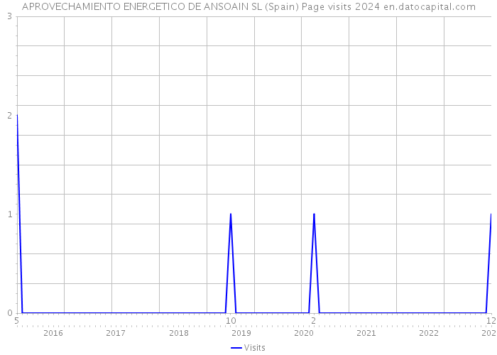 APROVECHAMIENTO ENERGETICO DE ANSOAIN SL (Spain) Page visits 2024 