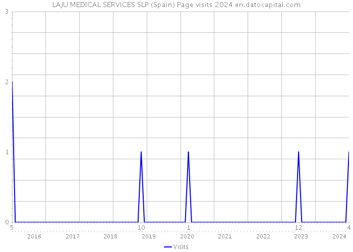 LAJU MEDICAL SERVICES SLP (Spain) Page visits 2024 