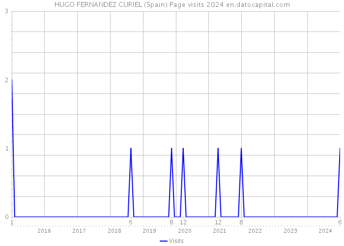 HUGO FERNANDEZ CURIEL (Spain) Page visits 2024 