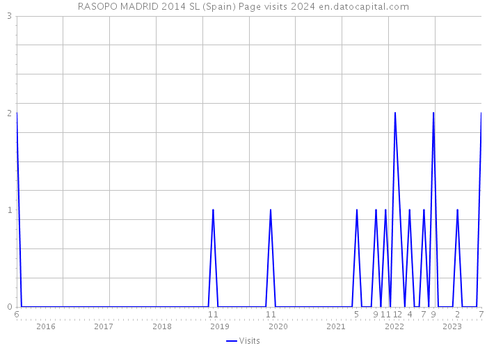 RASOPO MADRID 2014 SL (Spain) Page visits 2024 