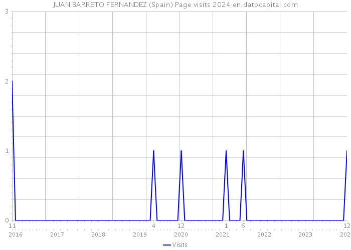 JUAN BARRETO FERNANDEZ (Spain) Page visits 2024 