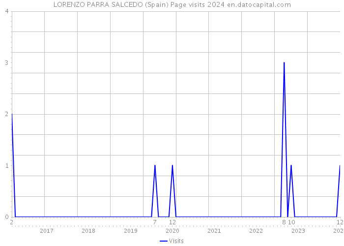 LORENZO PARRA SALCEDO (Spain) Page visits 2024 