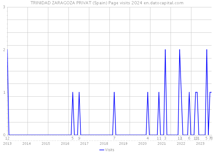 TRINIDAD ZARAGOZA PRIVAT (Spain) Page visits 2024 