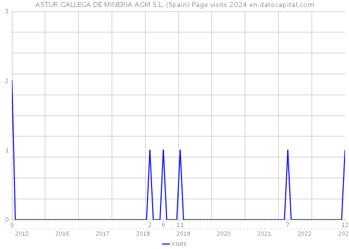 ASTUR GALLEGA DE MINERIA AGM S.L. (Spain) Page visits 2024 