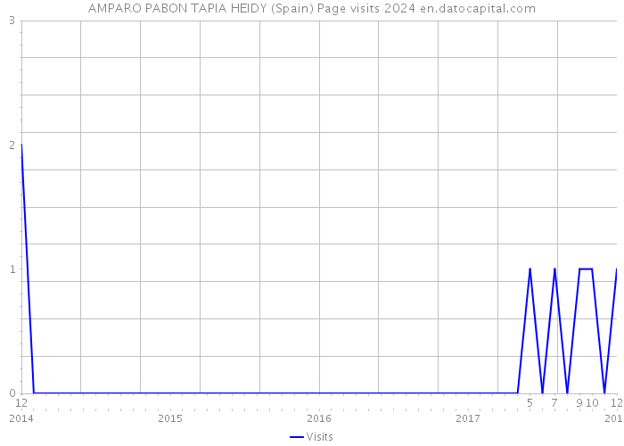 AMPARO PABON TAPIA HEIDY (Spain) Page visits 2024 