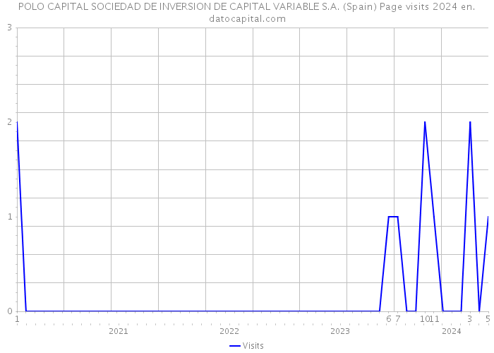 POLO CAPITAL SOCIEDAD DE INVERSION DE CAPITAL VARIABLE S.A. (Spain) Page visits 2024 